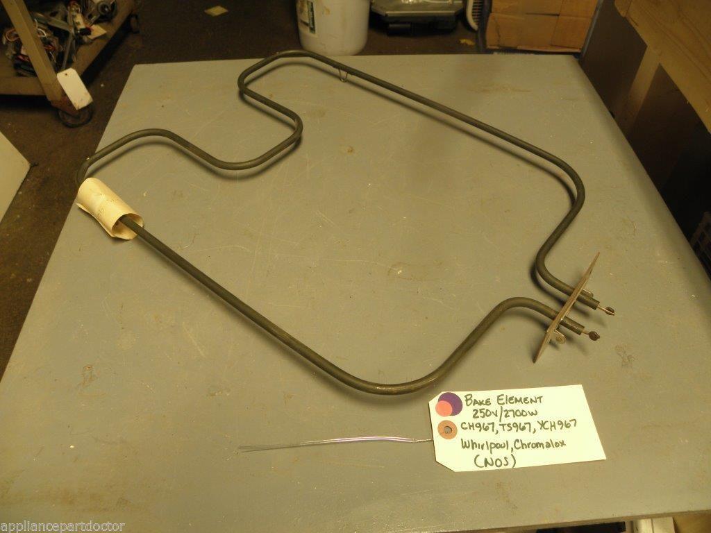 NOS Whirlpool Chromalox Bake Element CH967 TS967 YCH967 250V/2700W NOS Whirlpool Chromalox Bake Element CH967 TS967 YCH967 250V/2700W